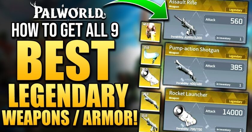 Gaming Videos: Palworld How To Get ALL 9 BEST LEGENDARY WEAPONS & ARMOR Schematics // 9 Items Guide / Tips & Tricks