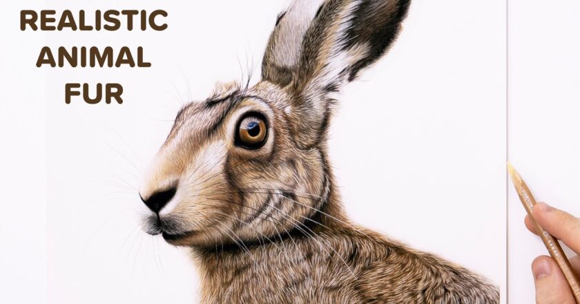 Video: How To Draw Realistic Animal Fur (Hare) – Pastel Art Tutorial BEGINNERS 4K