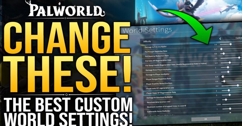 Palworld – BEST CUSTOM WORLD SETTINGS – Everything You Need To Know About About Creating Your Own