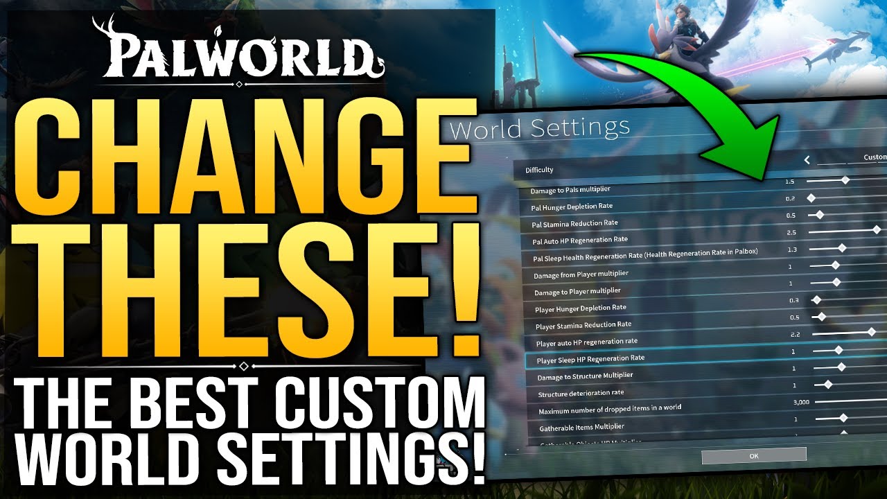 Palworld – BEST CUSTOM WORLD SETTINGS – Everything You Need To Know About About Creating Your Own