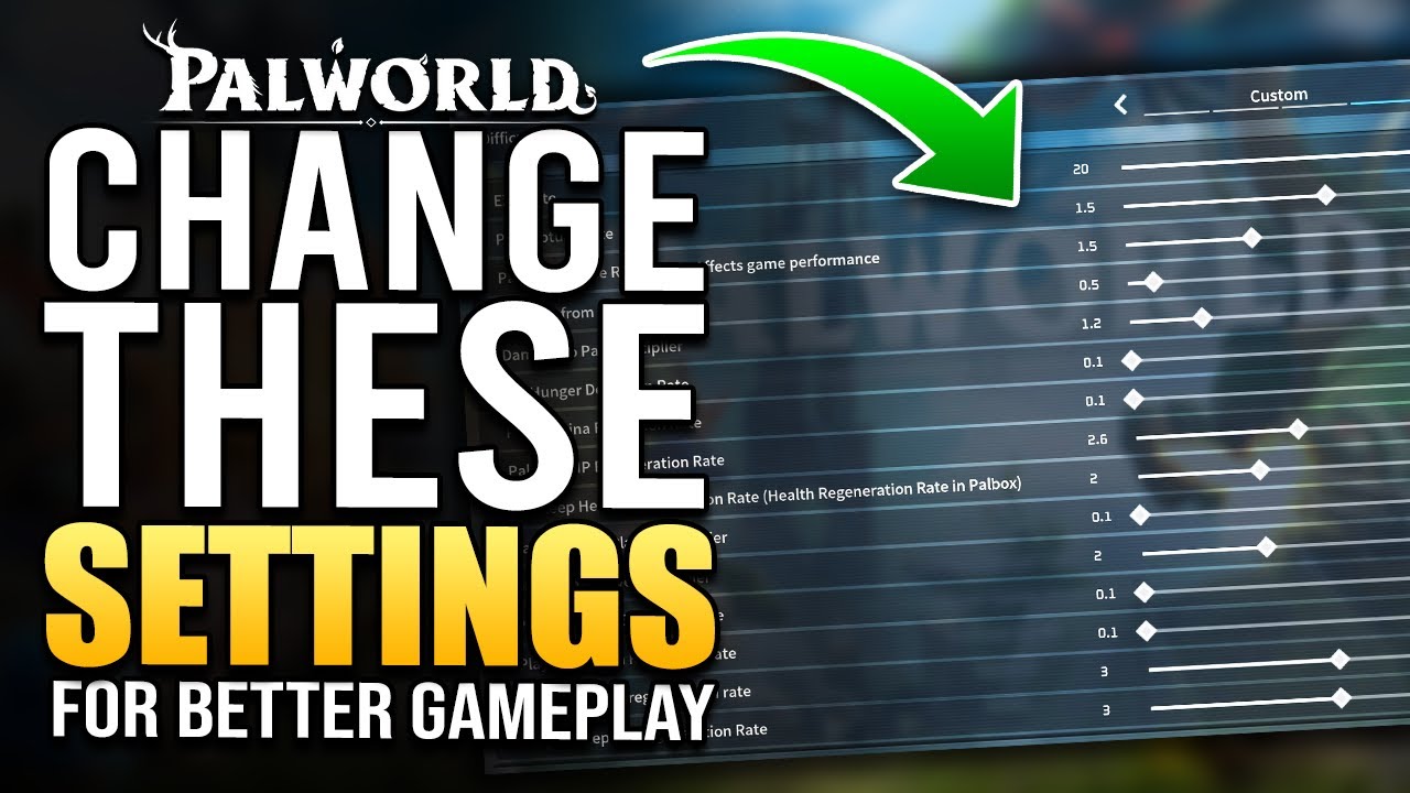 Gaming Videos: Improve Gameplay In Palworld With Updated Custom Game Settings – Ultimate Guide