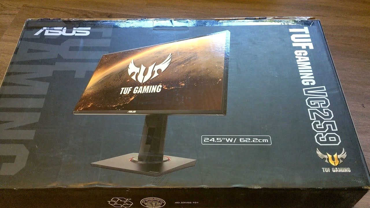 Gaming Videos: UNBOXING VG259QM then plugging in and checkin out features. ~IPS PANEL GAMING low lag~ ASUS TUF